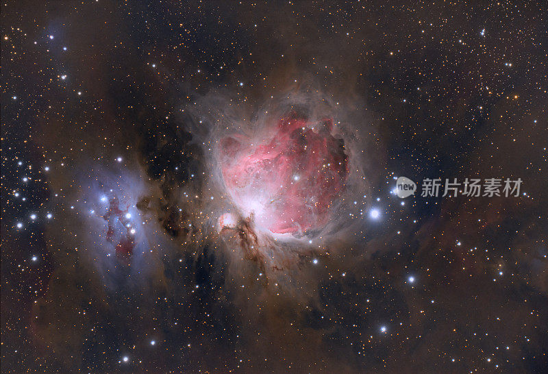 猎户座星云(M42, NGC 1976)和“奔跑的人”